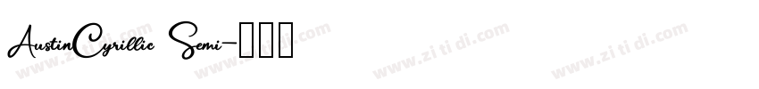 AustinCyrillic Semi字体转换